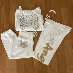 Y2K Victoria Secret Super Model Essentials Hoodie, joggers & bottoms 3 Piece set